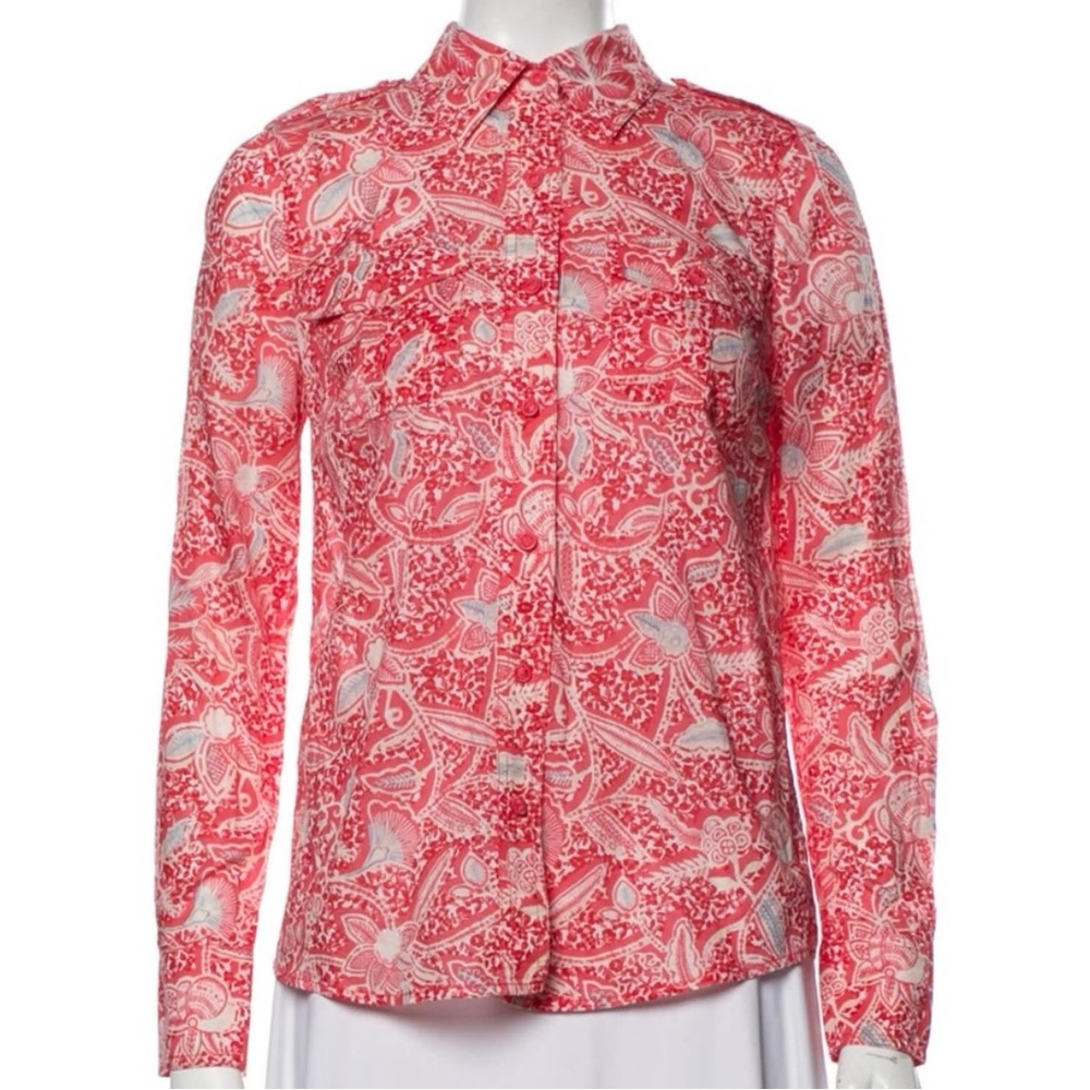 Tory Burch Floral Button Up